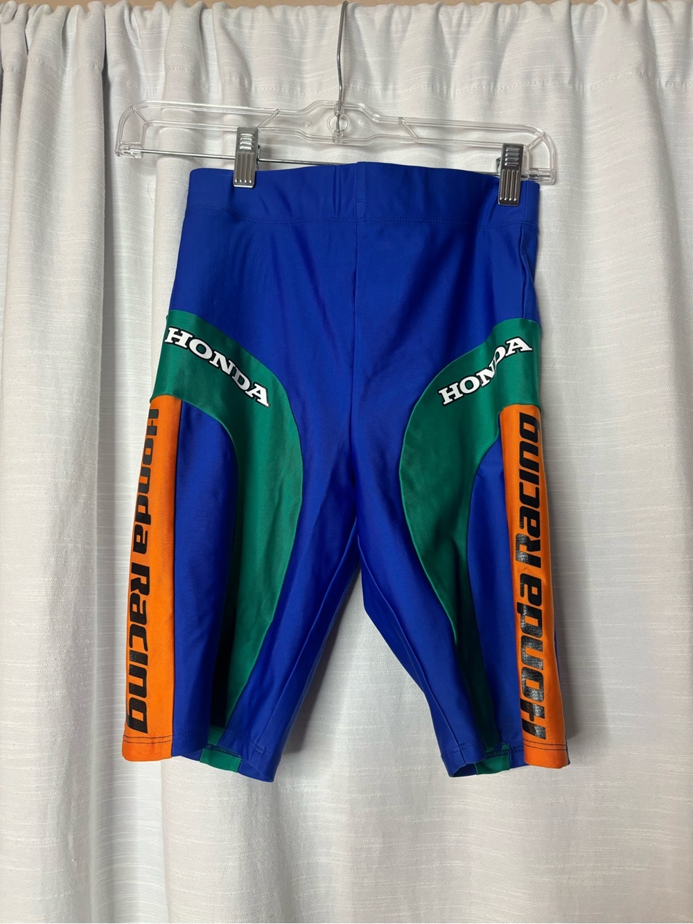 Honda Forever 21 Racing Blue Green Orange Cycling Shorts